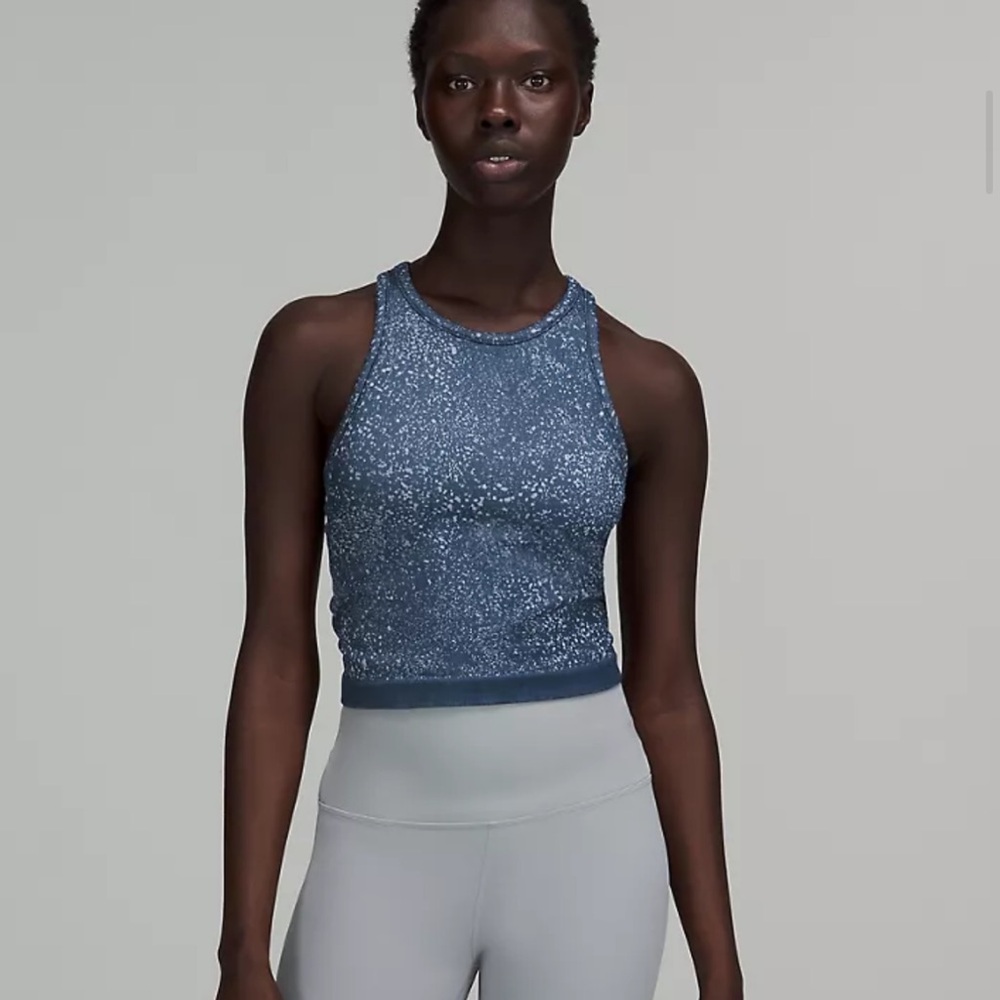 Lululemon Ebb to Street Cropped Racerback Tank Top